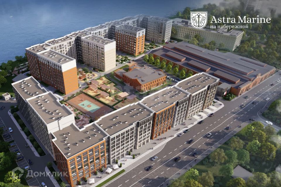 Продаётся 1-комнатная квартира, 46.23 м²