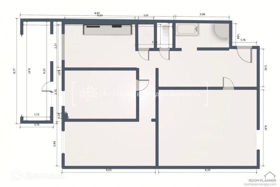 Продаётся 3-комнатная квартира, 103.5 м²