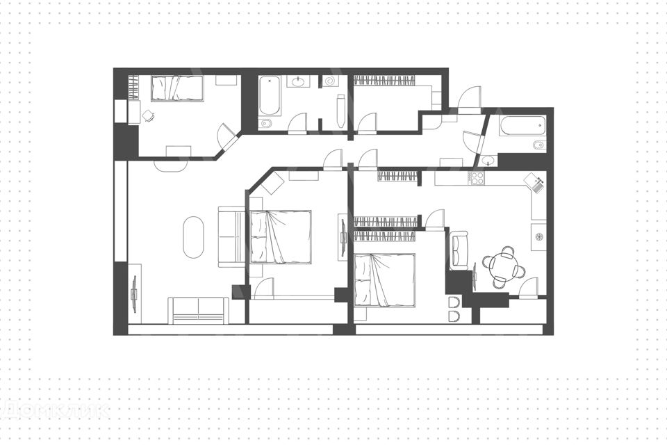 Продаётся 4-комнатная квартира, 128.5 м²
