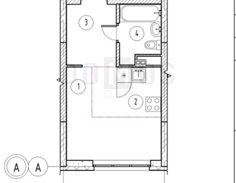 Продаётся студия, 24.4 м²