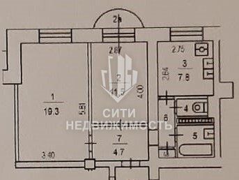 Продаётся 2-комнатная квартира, 51 м²