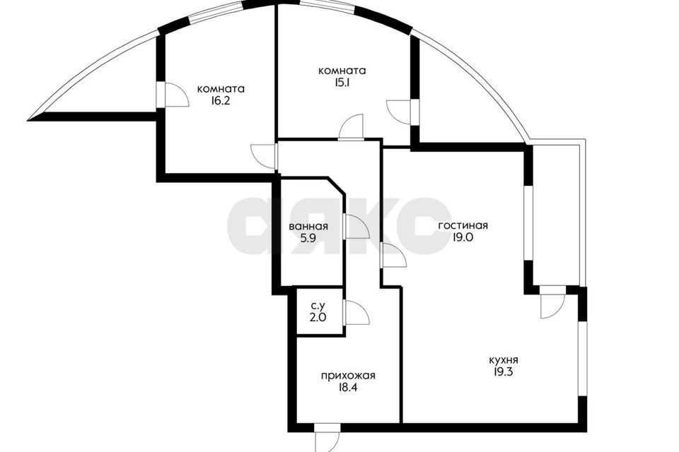 Продаётся 3-комнатная квартира, 105 м²