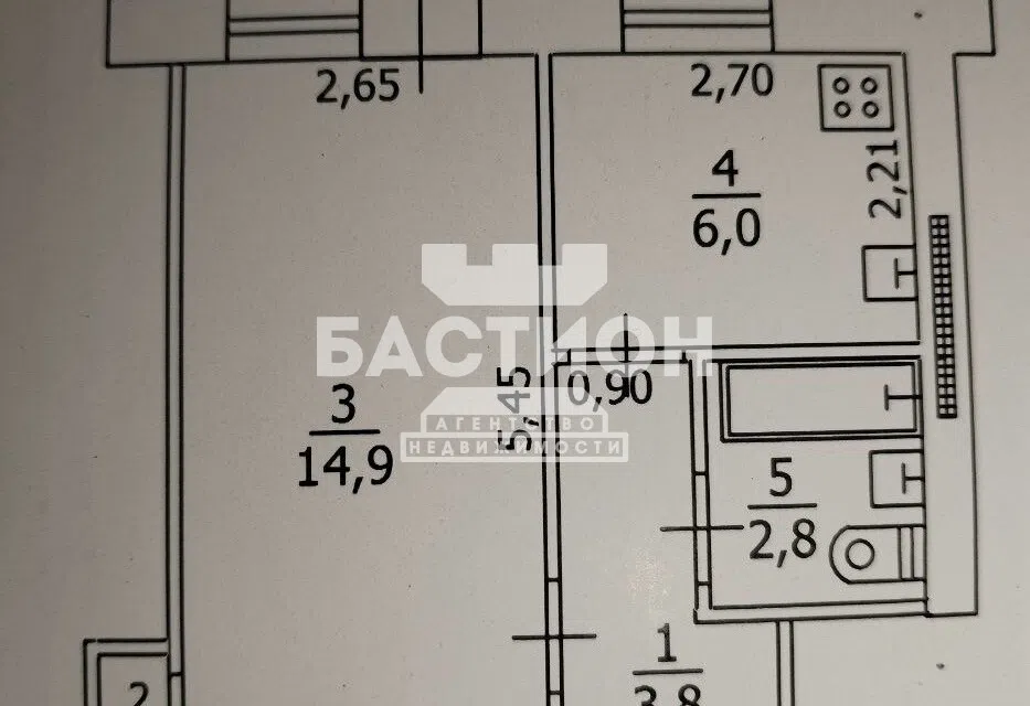 Продаётся 1-комнатная квартира, 28.8 м²