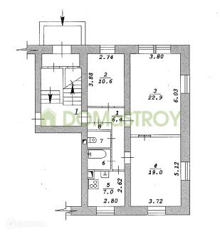 Продаётся 3-комнатная квартира, 71 м²