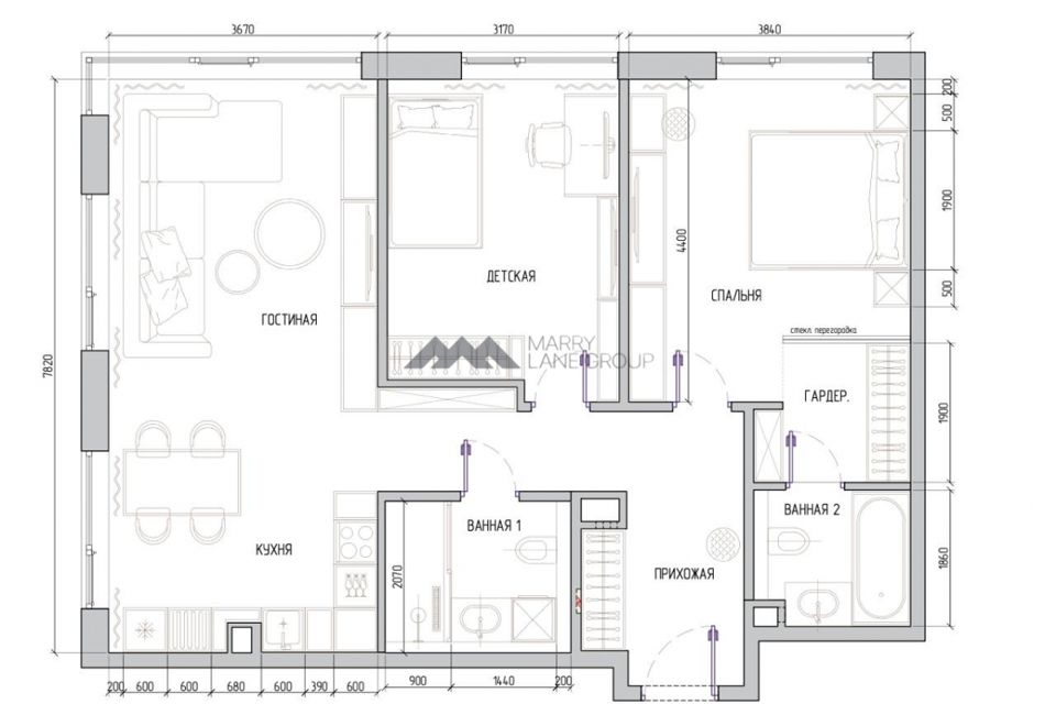 Продаётся 3-комнатная квартира, 85 м²