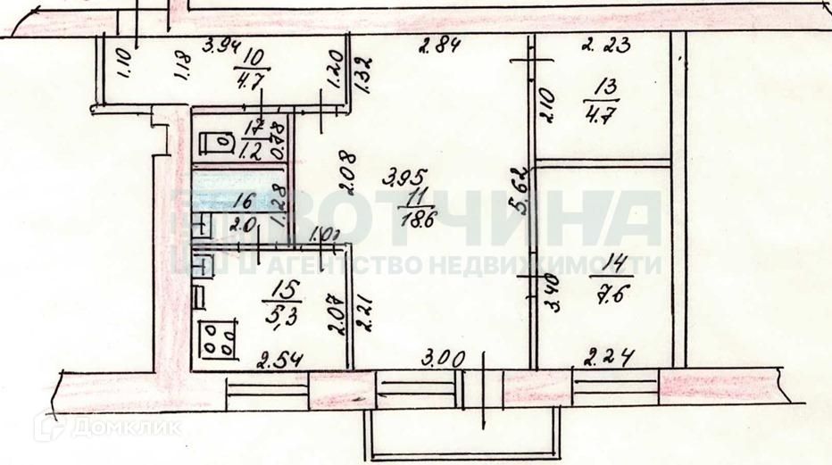 Продаётся 2-комнатная квартира, 44 м²