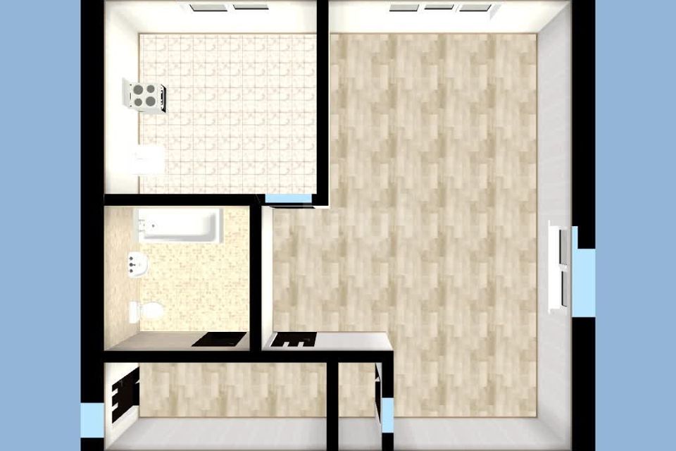 Продаётся 1-комнатная квартира, 31.3 м²