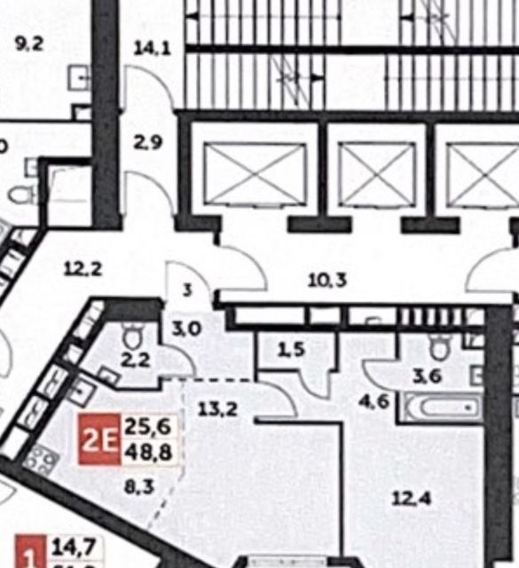 Продаётся 2-комнатная квартира, 49 м²