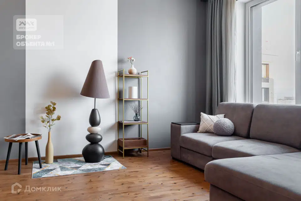 Продаётся 1-комнатная квартира, 44.6 м²