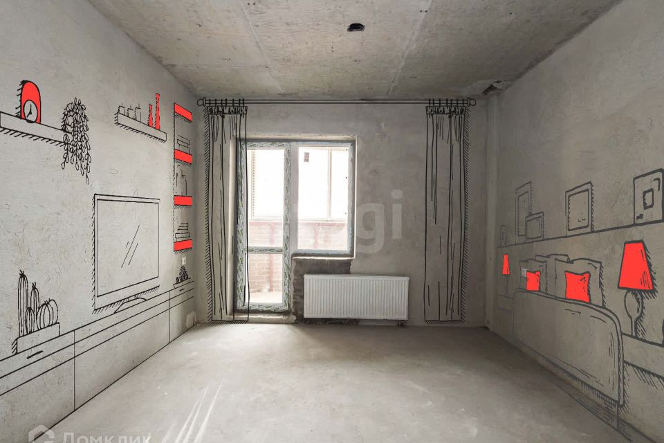 Продаётся 2-комнатная квартира, 61.8 м²