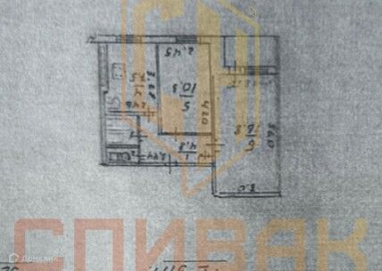 Продаётся 2-комнатная квартира, 44.85 м²