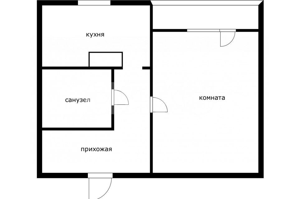 Продаётся 1-комнатная квартира, 37.7 м²