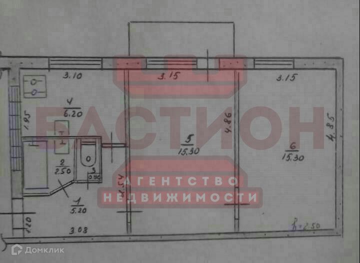 Продаётся 2-комнатная квартира, 42 м²