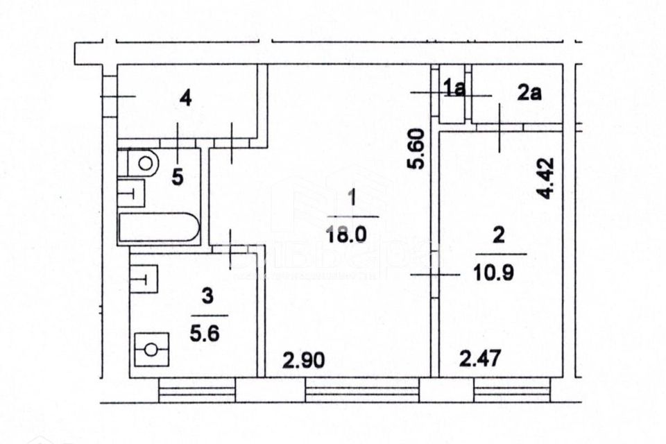 Купить 3-комнатную квартиру, 55.6 м² по адресу Москва, улица Конёнкова, 23В, 5 э