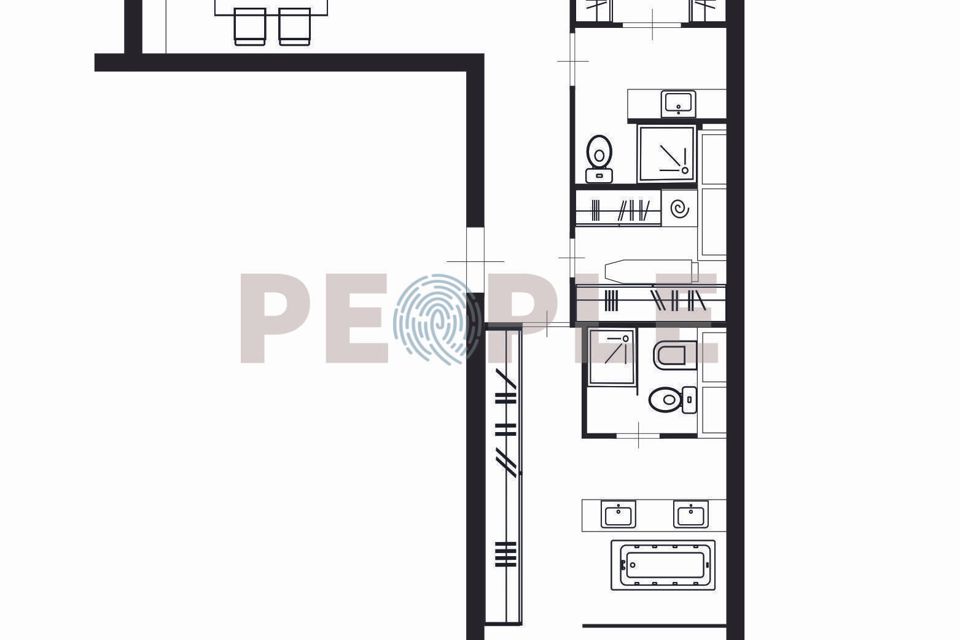 Продаётся 3-комнатная квартира, 101.61 м²