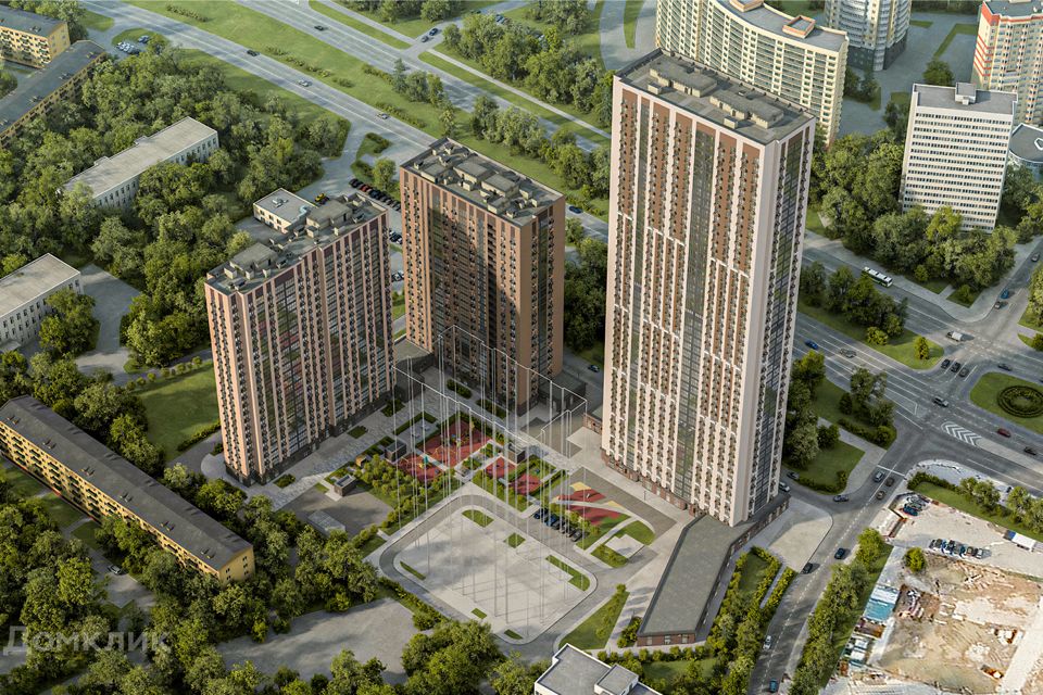 Продаётся 1-комнатная квартира, 45.6 м²