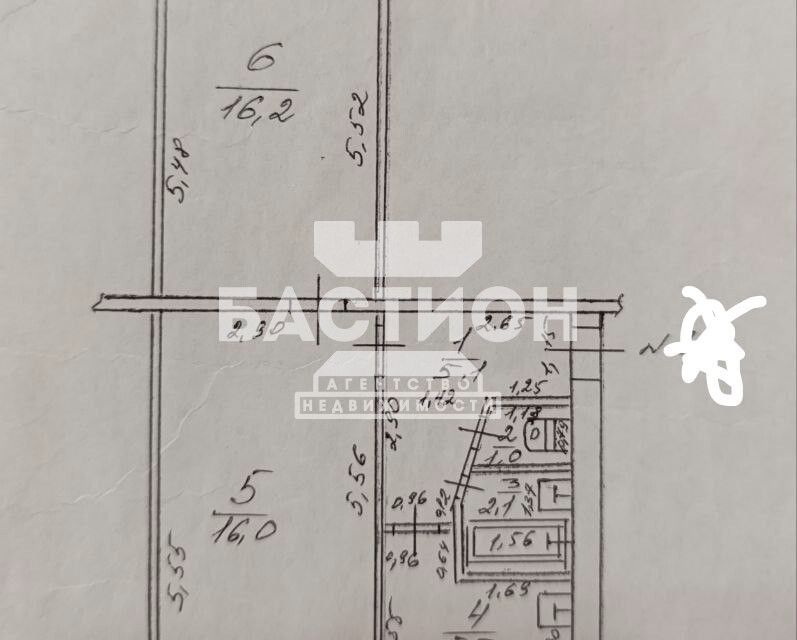 Продаётся 2-комнатная квартира, 46 м²