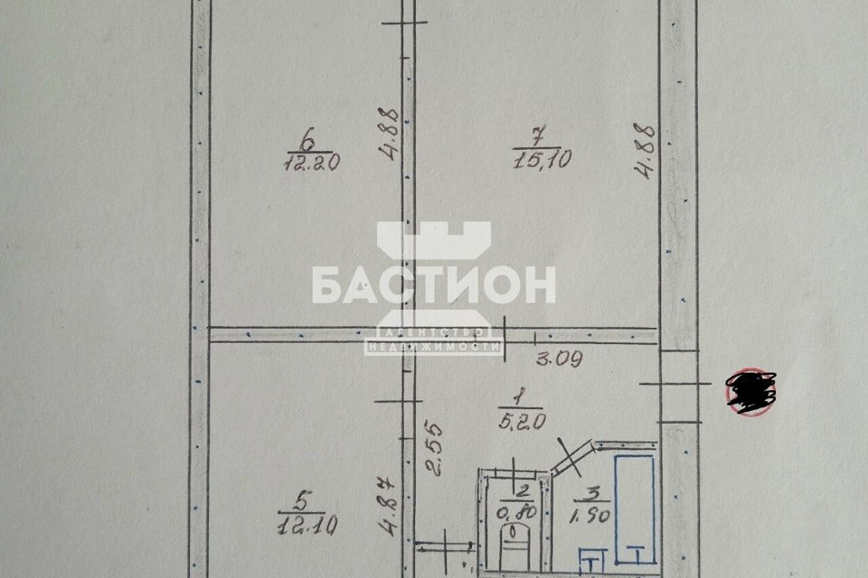 Продаётся 3-комнатная квартира, 56 м²
