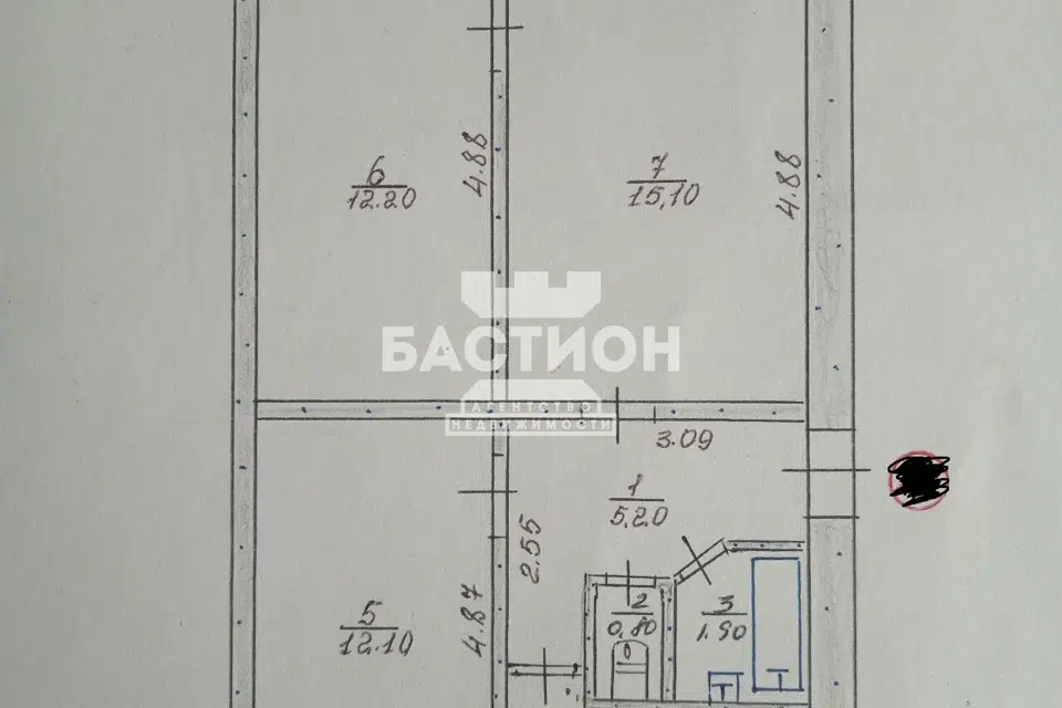 Продаётся 3-комнатная квартира, 56 м²