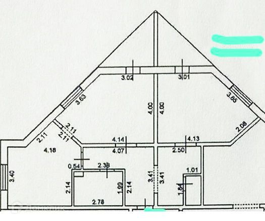 Продаётся 3-комнатная квартира, 84 м²