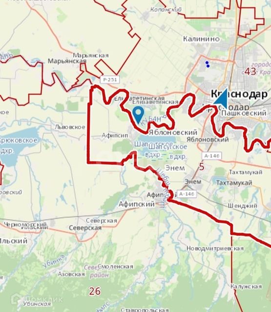 Карта елизаветинская краснодарский