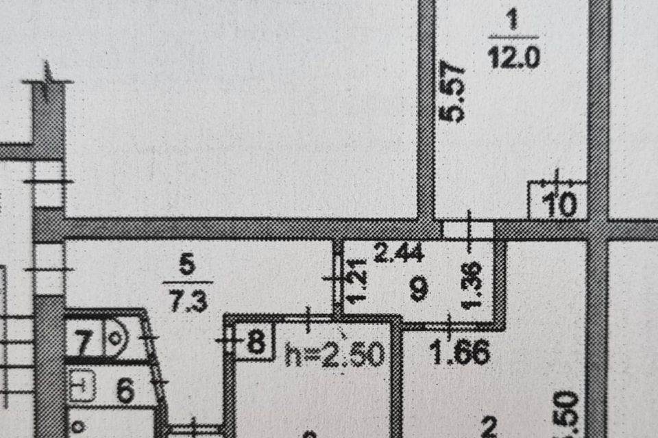 Продаётся 3-комнатная квартира, 55.3 м²