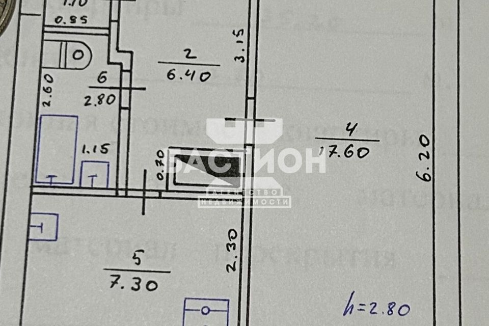 Продаётся 1-комнатная квартира, 35 м²