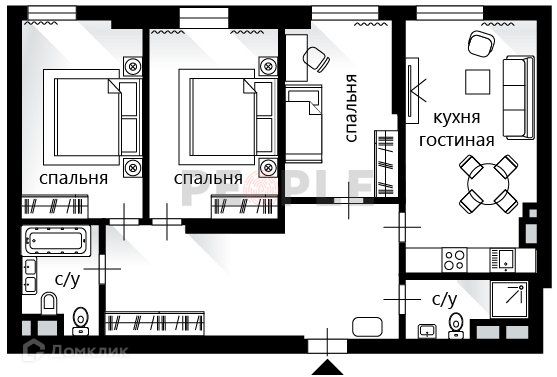 Продаётся 3-комнатная квартира, 137.6 м²