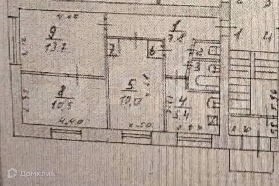 Продаётся 3-комнатная квартира, 50 м²