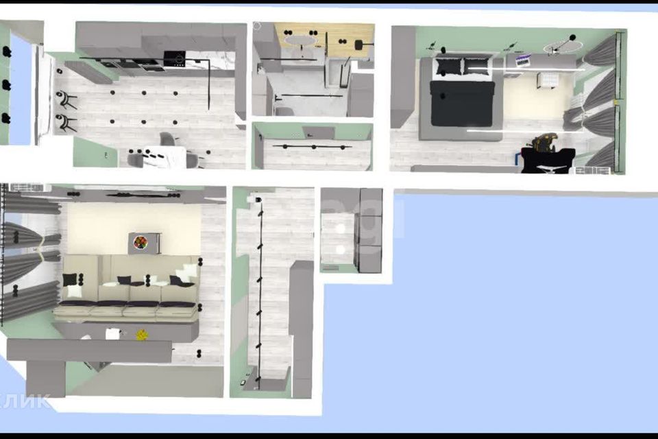 Продаётся 2-комнатная квартира, 87.8 м²