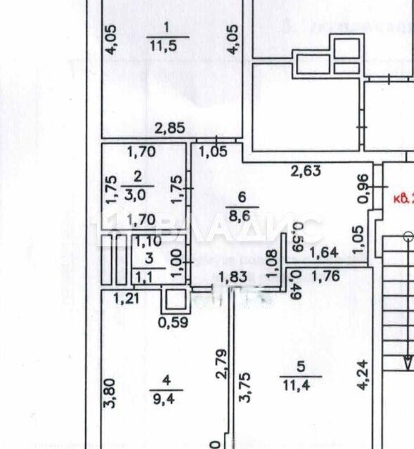 Продаётся 2-комнатная квартира, 45 м²
