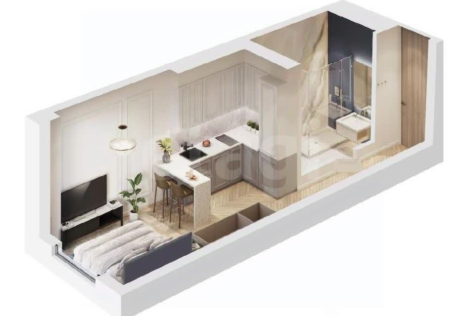 Продаётся студия, 23.9 м²