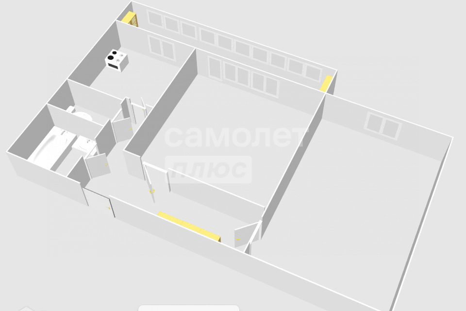 Продаётся 2-комнатная квартира, 50 м²