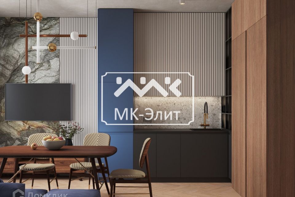 Продаётся 1-комнатная квартира, 52.7 м²
