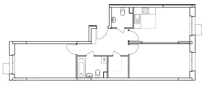 Продаётся 2-комнатная квартира, 64.7 м²