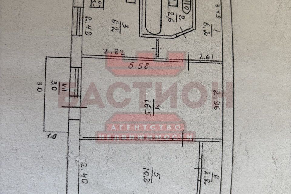 Продаётся 2-комнатная квартира, 45.5 м²