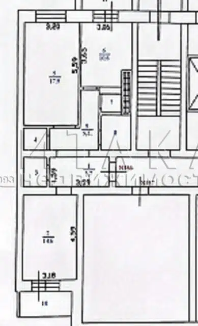 Продаётся 2-комнатная квартира, 62.6 м²