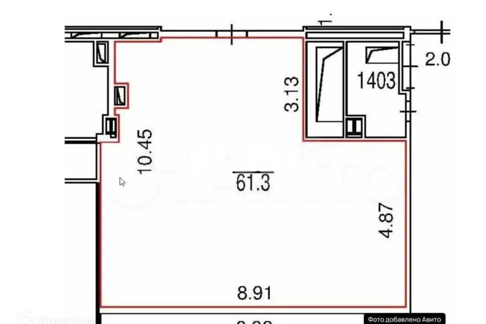 Продаётся 2-комнатная квартира, 62 м²