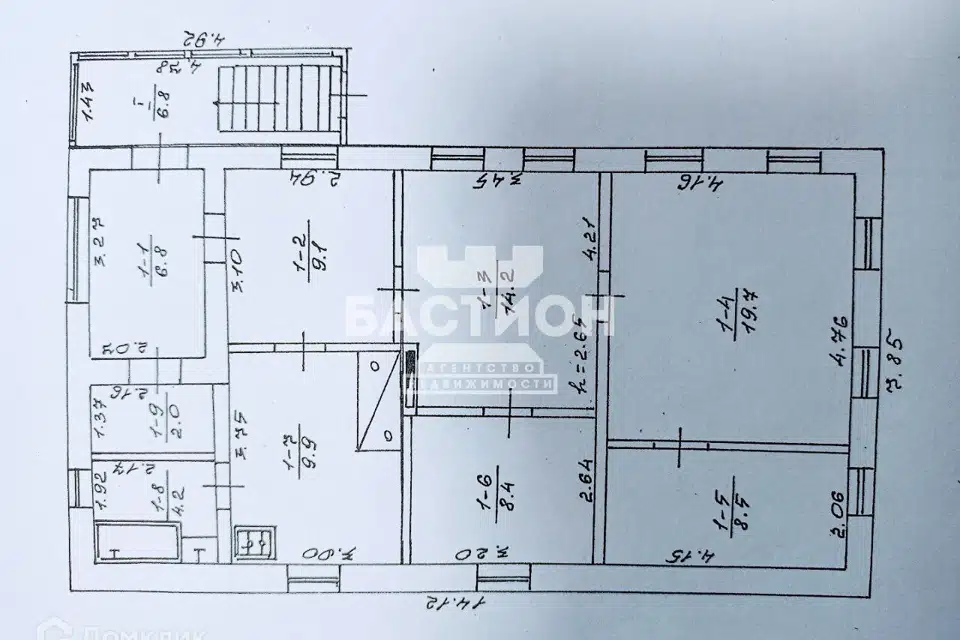 Продаётся 1-этажный дом, 83.7 м²