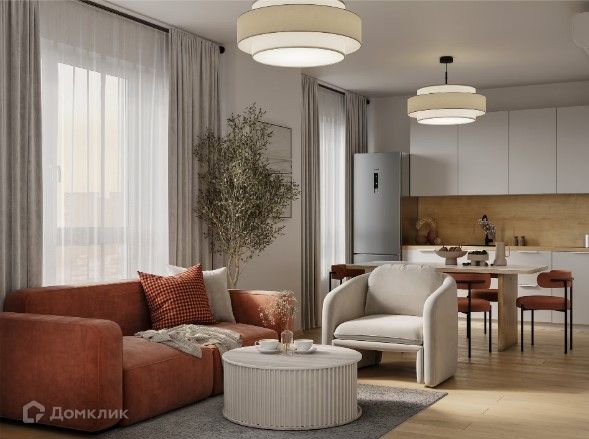 Продаётся 3-комнатная квартира, 76.3 м²