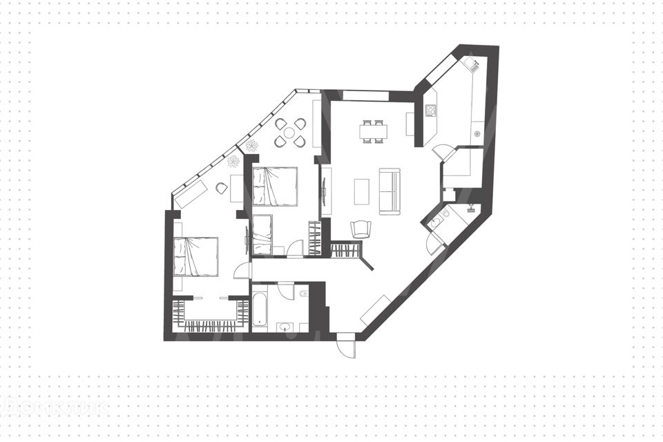 Продаётся 3-комнатная квартира, 125 м²