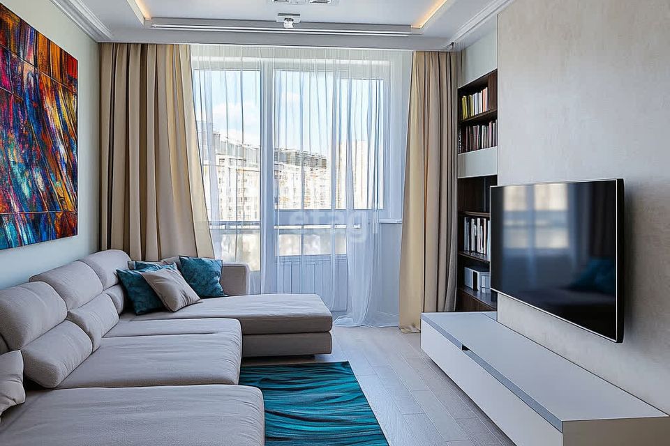 Продаётся 1-комнатная квартира, 45.3 м²