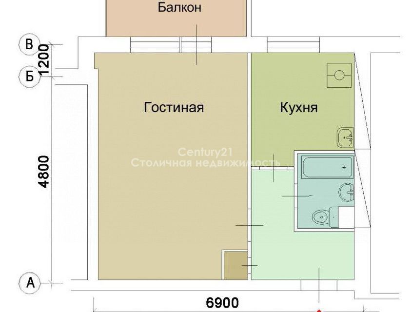 Планировка однокомнатной квартиры в девятиэтажке фото 15