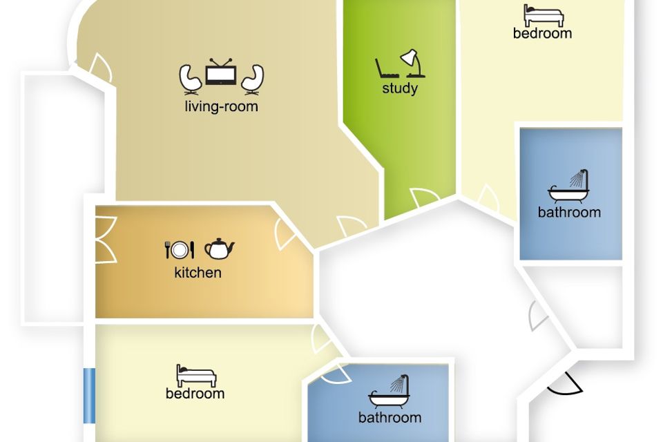 Сдаётся 4-комнатная квартира, 175 м²