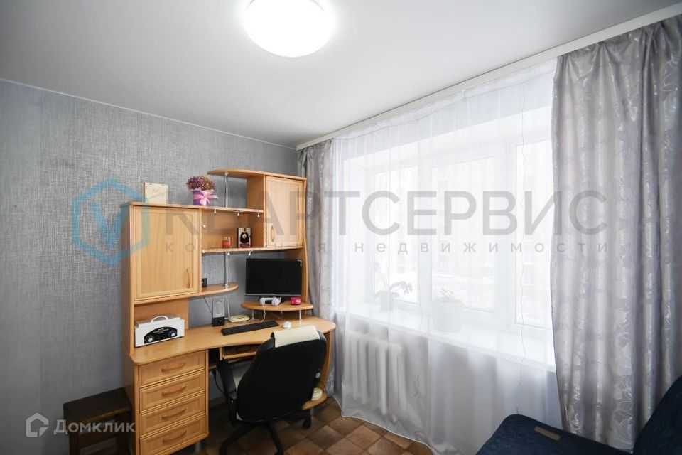 Продаётся 2 комнаты в 4-комн. квартире, 31 м²