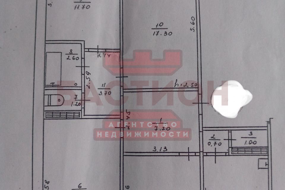 Продаётся 4-комнатная квартира, 80 м²