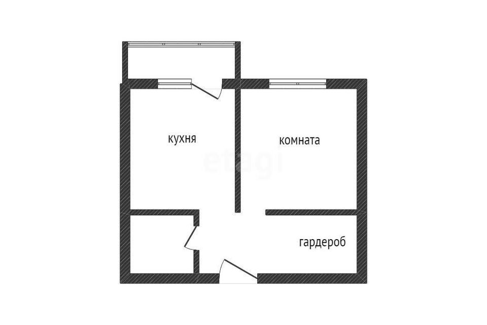 Продаётся 1-комнатная квартира, 39.1 м²