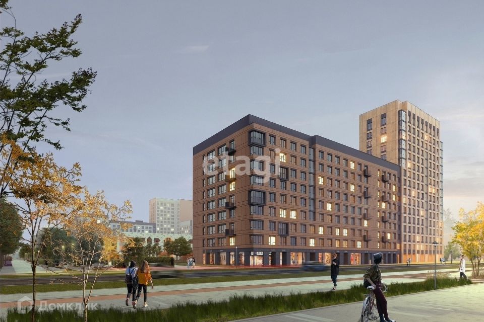 Продаётся 1-комнатная квартира, 39.96 м²