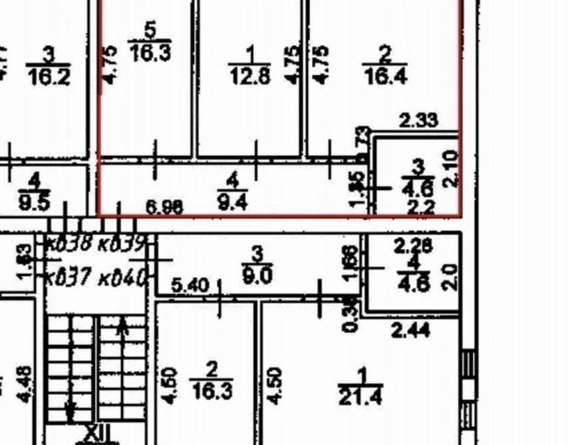 Продаётся 2-комнатная квартира, 59 м²