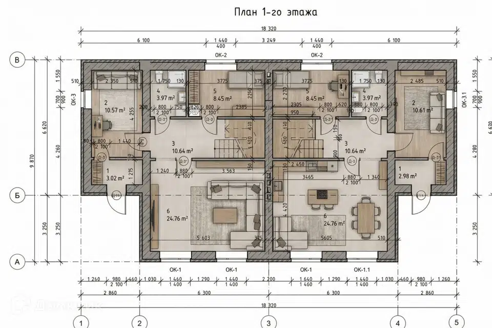 Продаётся таунхаус, 2-эт., 110 м²
